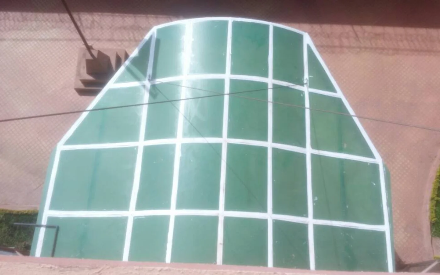 Treated glass roof, Embassy of Japan